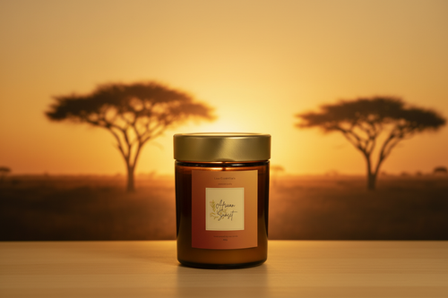 African Sunset Golden Hour Background