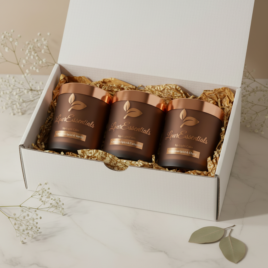 Cinnamon Spice Candle Set – LourEssentials