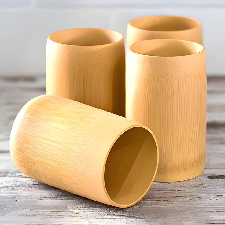 Reusable Bamboo Tea Cups (Set of 2)