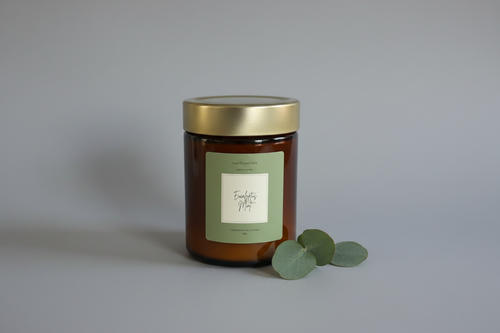 Eucalyptus Mint with Eucalyptus Leaves
