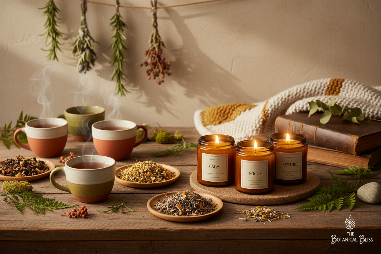 Herbal Teas & Scented Candles Banner