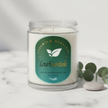 LourEssentials Green Teal Candle Mockup